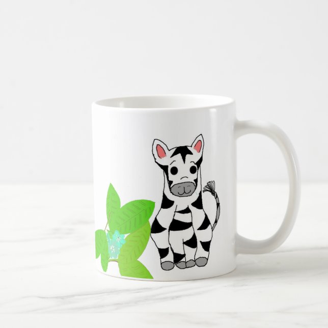 Zebra Tropical  Coffee Mug (Right)