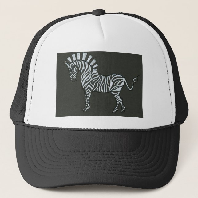 Zebra Trucker Hat (Front)