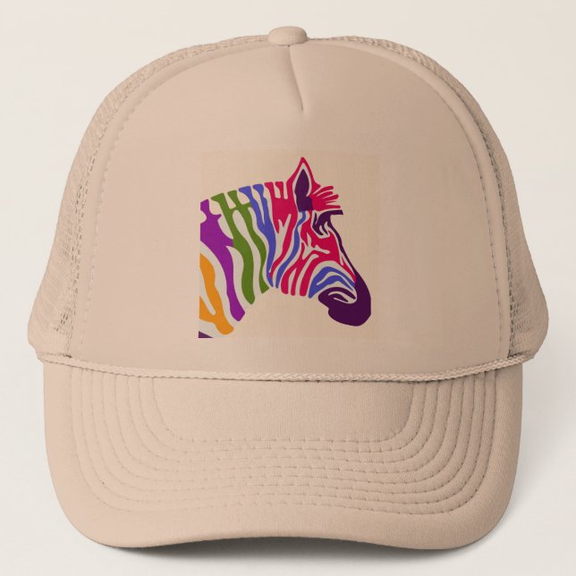 Zebra Trucker Hat (Front)