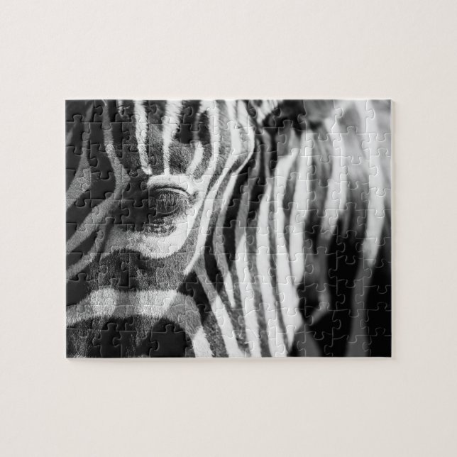 Zebra Up Close Jigsaw Puzzle (Horizontal)