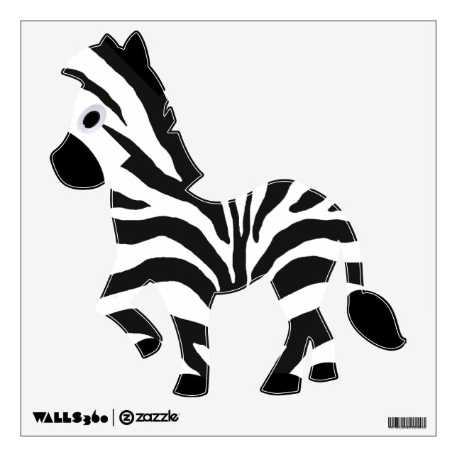 Zebra Wall Sticker (Front)
