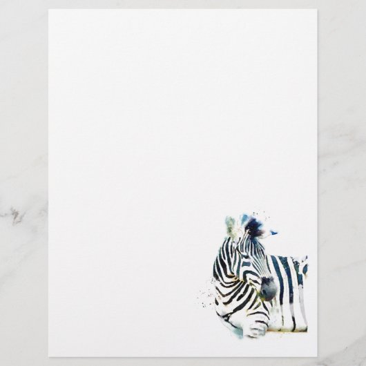 Zebra Watercolor (Front)