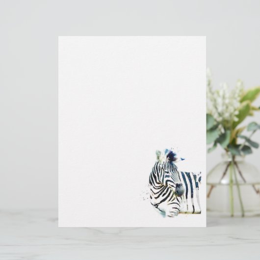 Zebra Watercolor (Standing Front)