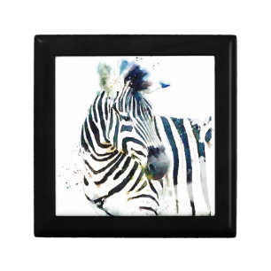 Zebra Watercolor Gift Box