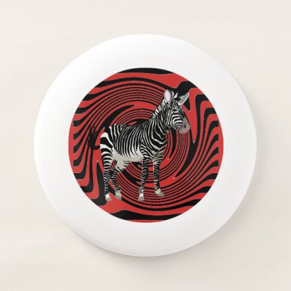 Zebra Wham-O Frisbee