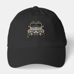 Zebra White Adventure SUV — BV-JZW Front View Hat