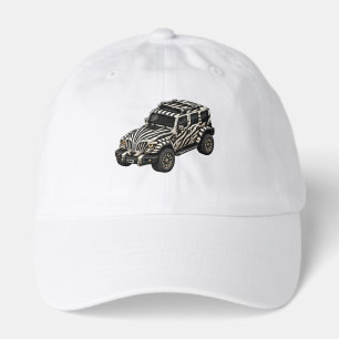 Zebra White Adventure SUV — BV-JZW Hat