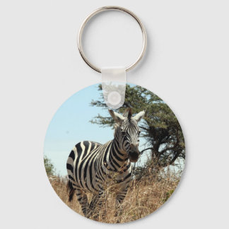 zebra wild keychain