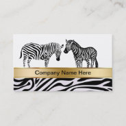 Zebra Wildlife Business Cards at Zazzle