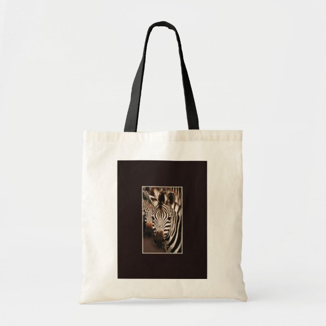 Zebra wildlife tote bags (Front)