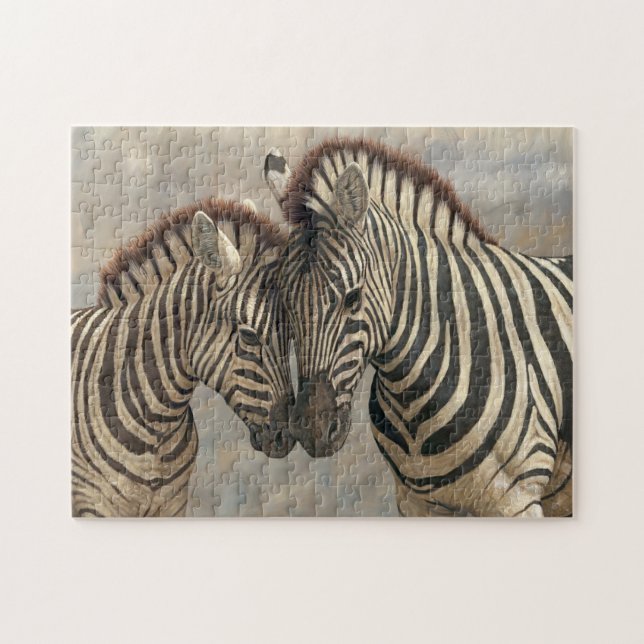 Zebra with Colt Jigsaw Puzzle (Horizontal)