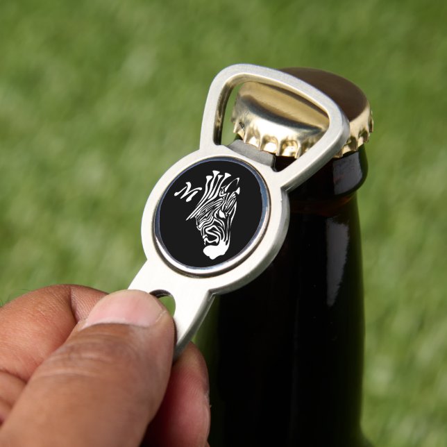 Zebra with Twisted White Stripes Silhouette Divot Tool (Insitu 2)