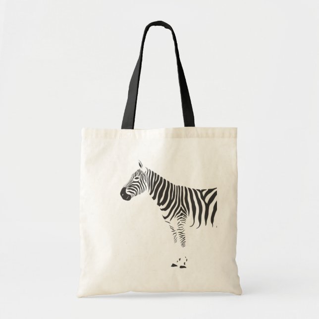 Zebra Wrap Around Tote Bag (Front)