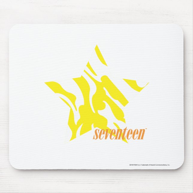 Zebra Yellow 3 Mouse Pad (Front)