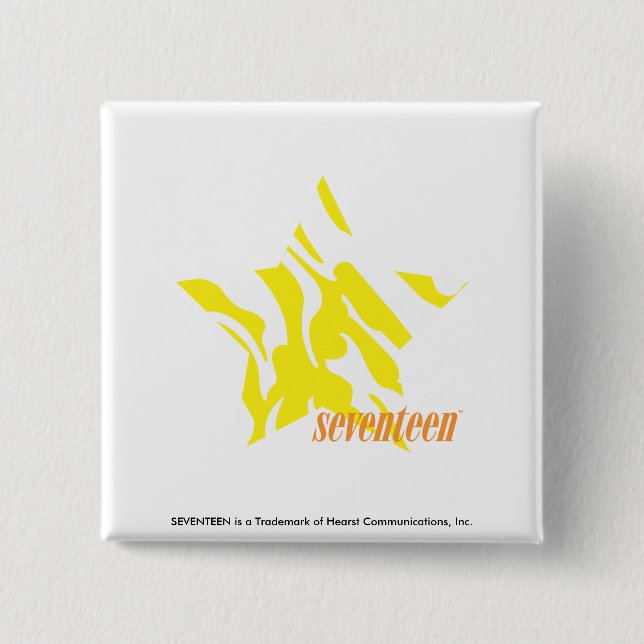 Zebra Yellow 3 Pinback Button (Front)