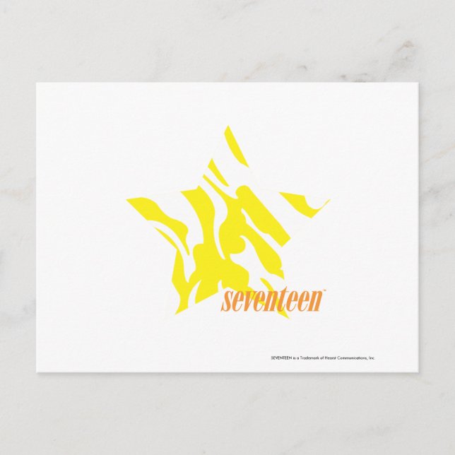 Zebra Yellow 3 Postcard (Front)