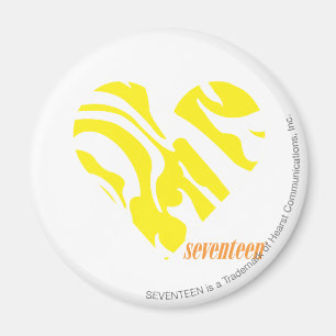 Zebra Yellow 4 Magnet