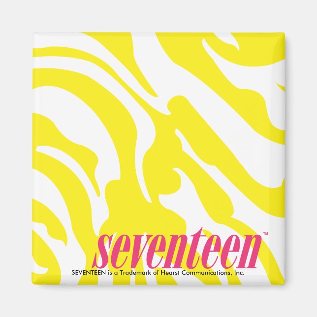 Zebra Yellow Magnet (Front)