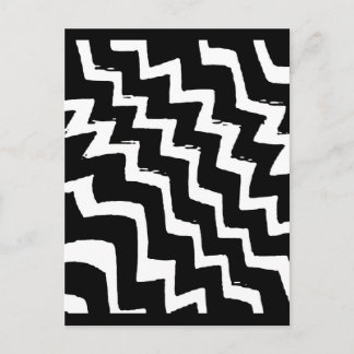 Zebra Zigzag Postcard