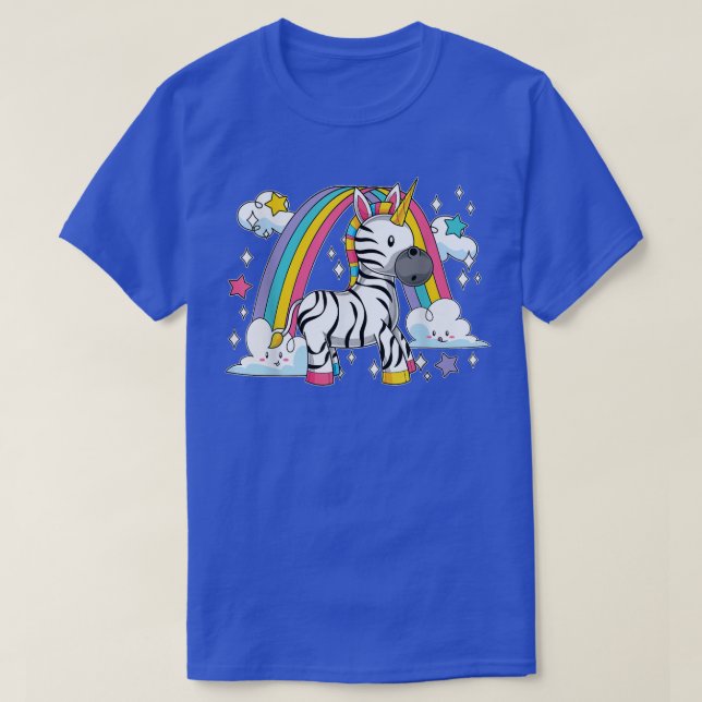 Zebracorn Africa Zoo Animal Rainbow Fairytale Unic T-Shirt (Design Front)