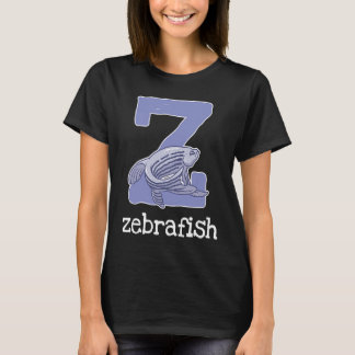 Zebrafish Alphabet Letter Fish  Kids T-Shirt