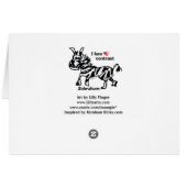 Zebraham- I love contrast Cards (Back Horizontal)