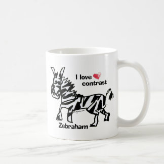 Zebraham- I love contrast Coffee Mug
