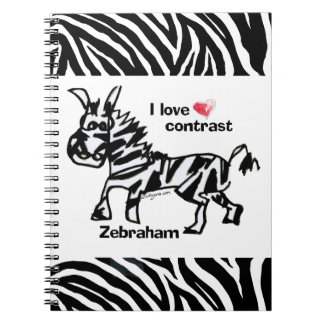 Zebraham- I love contrast Notebook