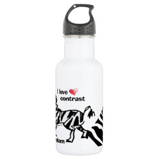 Zebraham- I love contrast Stainless Steel Water Bottle
