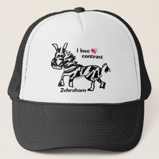 Zebraham- I love contrast Trucker Hat