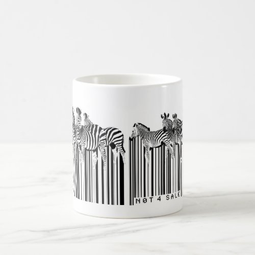 zebras barcode coffee mug