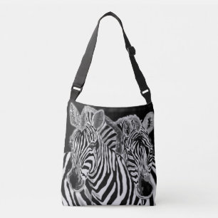 Zebras Couple Crossbody Bag Family