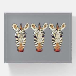 Zebra's Head Paperweight