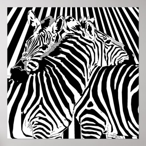 Zebras Hugging Poster for Binary Options Trading | Zazzle