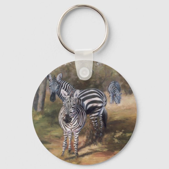 Zebras Keychain (Front)