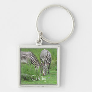 Zebras Keychain
