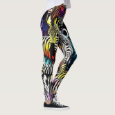 Tiger Tangerine High Waist Leggings