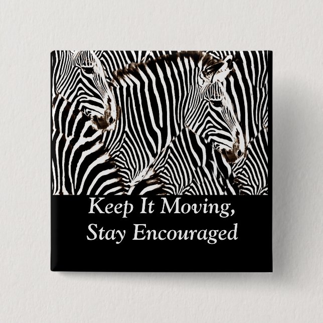 Zebras love_ button (Front)