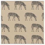 Zebras on Cream Fabric