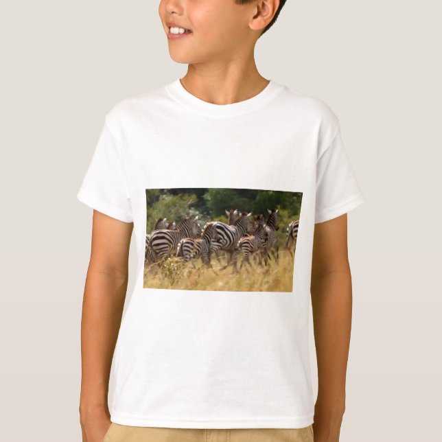 Zebras on the Move: A Journey of a Thousand Miles T-Shirt (Front)