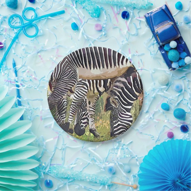 ZEBRAS PAPER PLATES (Party)