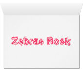 Zebras Rock Cards (Inside Horizontal (Bottom))