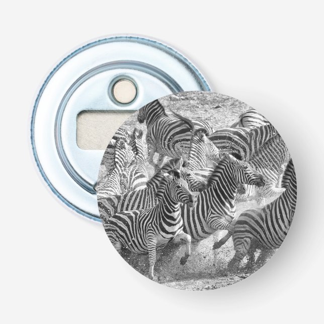 Zebras running bottle opener (Front)