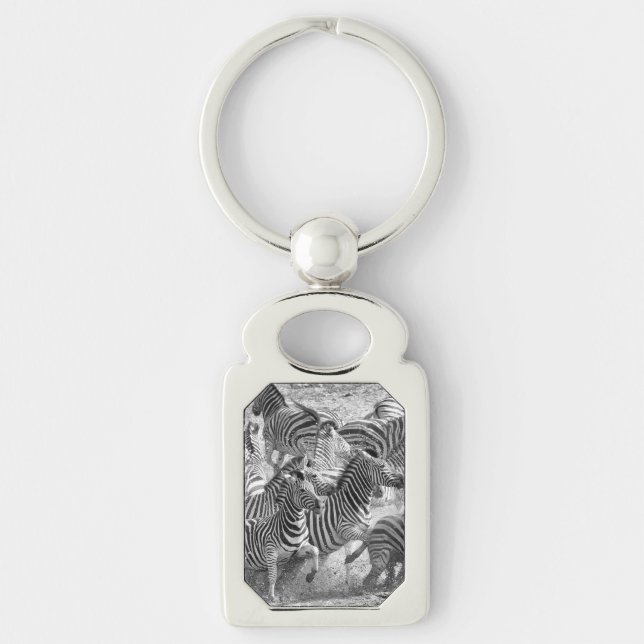 Zebras running keychain (Front)