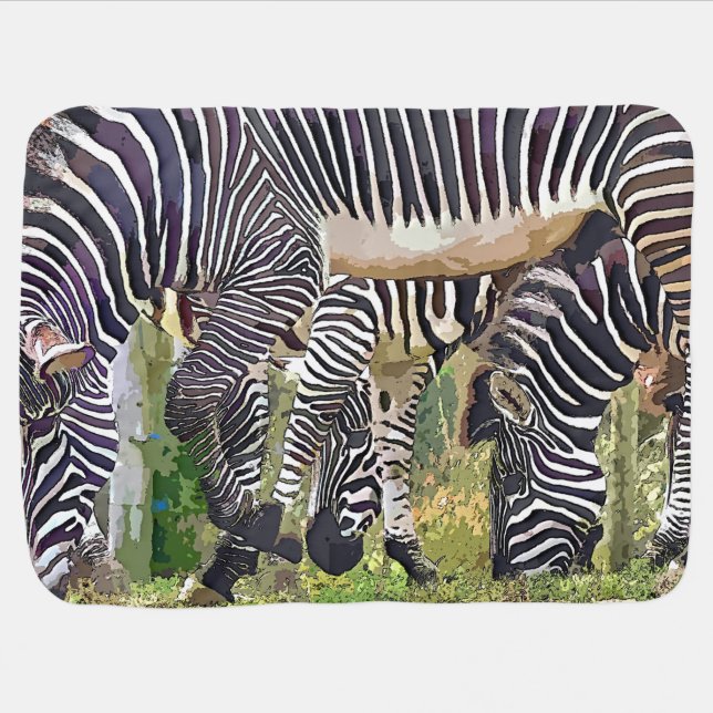 ZEBRAS SWADDLE BLANKET (Horizontal)