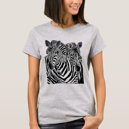 Zebras T_Shirt _ Painting