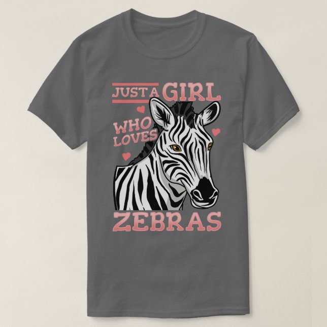 Zebras Zebra Lover Zebra Stripes T-Shirt (Design Front)