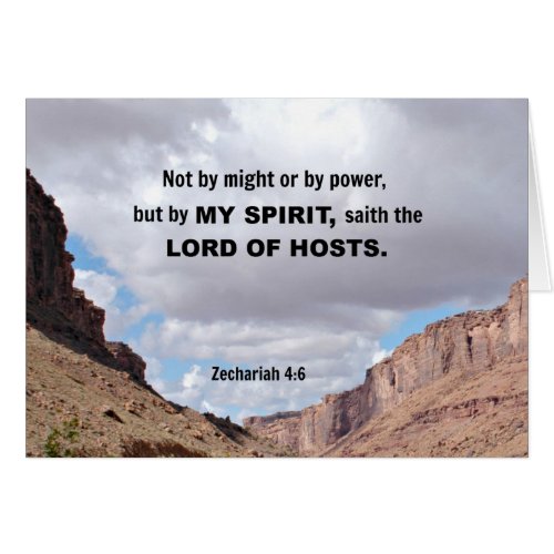 Zechariah 46 Not by might nor by power