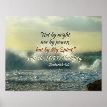 Bible Verse Ocean Posters Prints Zazzle