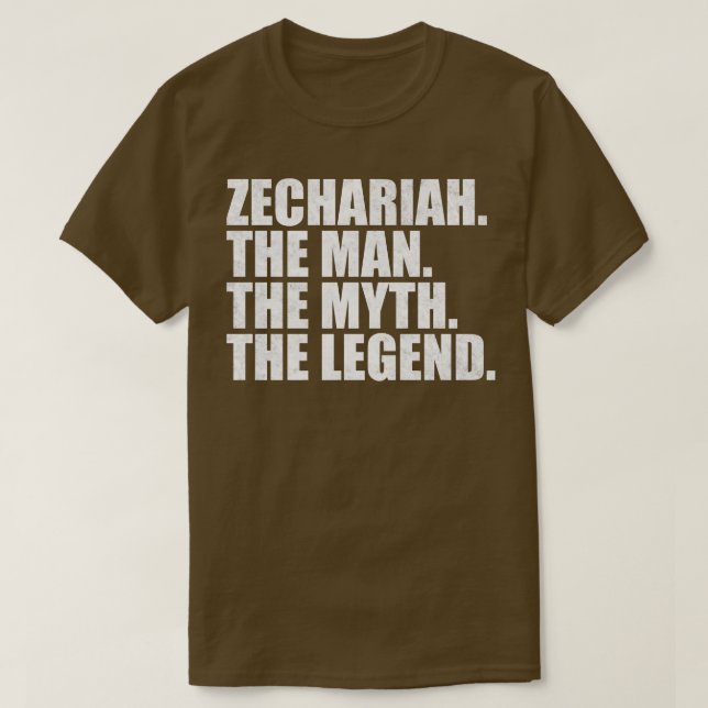 ZechariahZechariah Name Zechariah given name T-Shirt (Design Front)
